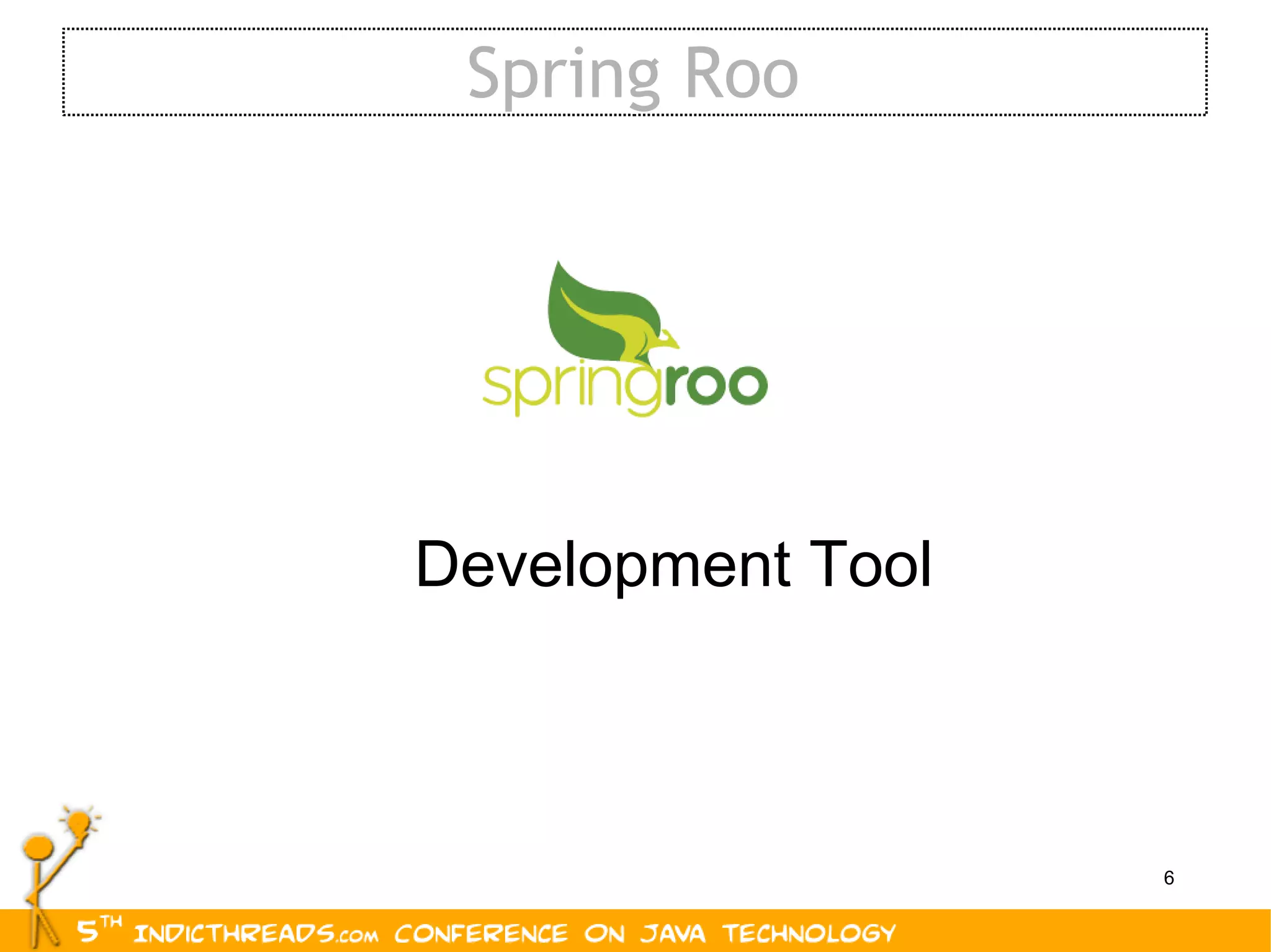 Spring Roo Development Tool 