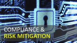 COMPLIANCE &
RISK MITIGATION
 