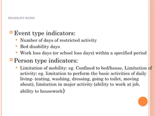 Comprehensive Overview of Health Indicators and Their Importance | PPTX