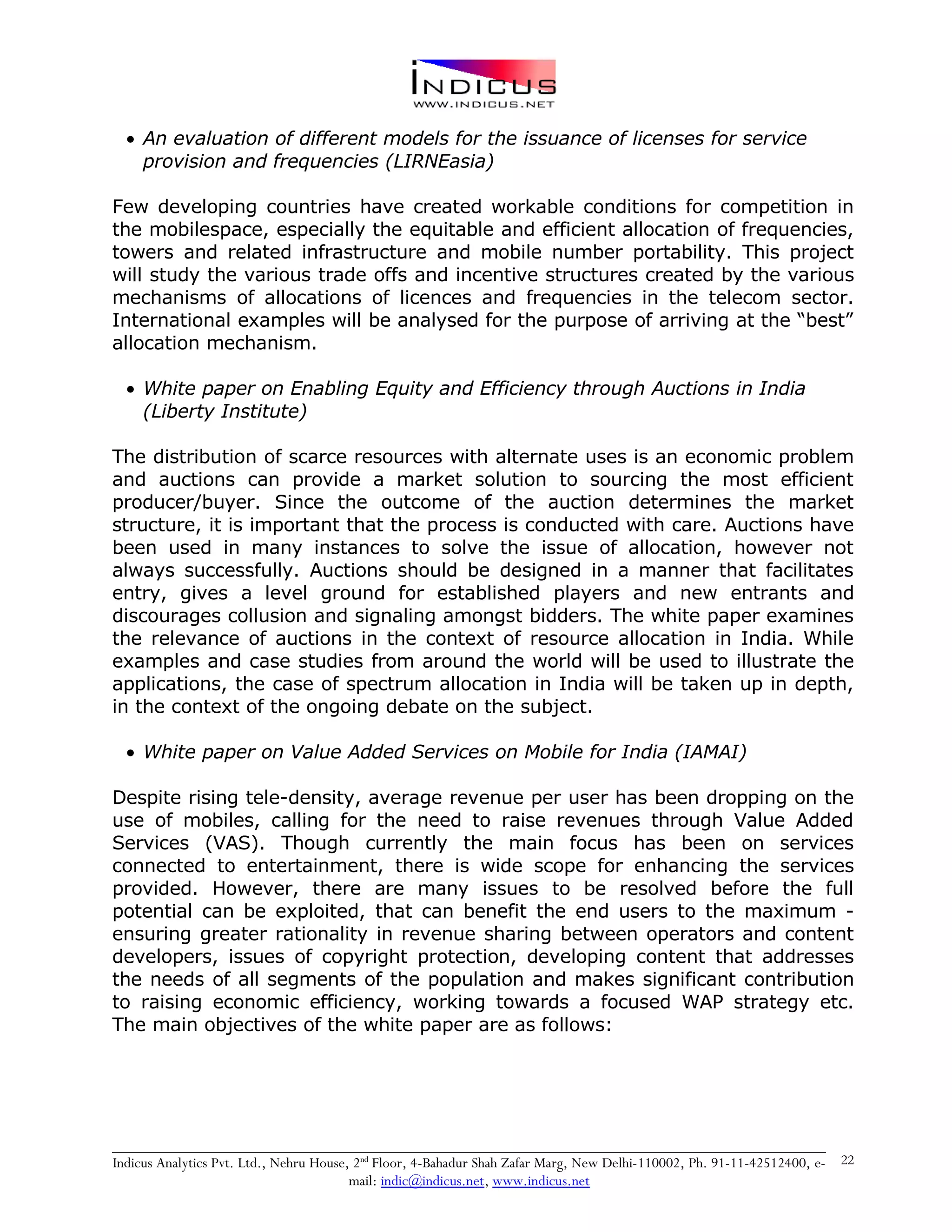 Indicus Analytics Profile