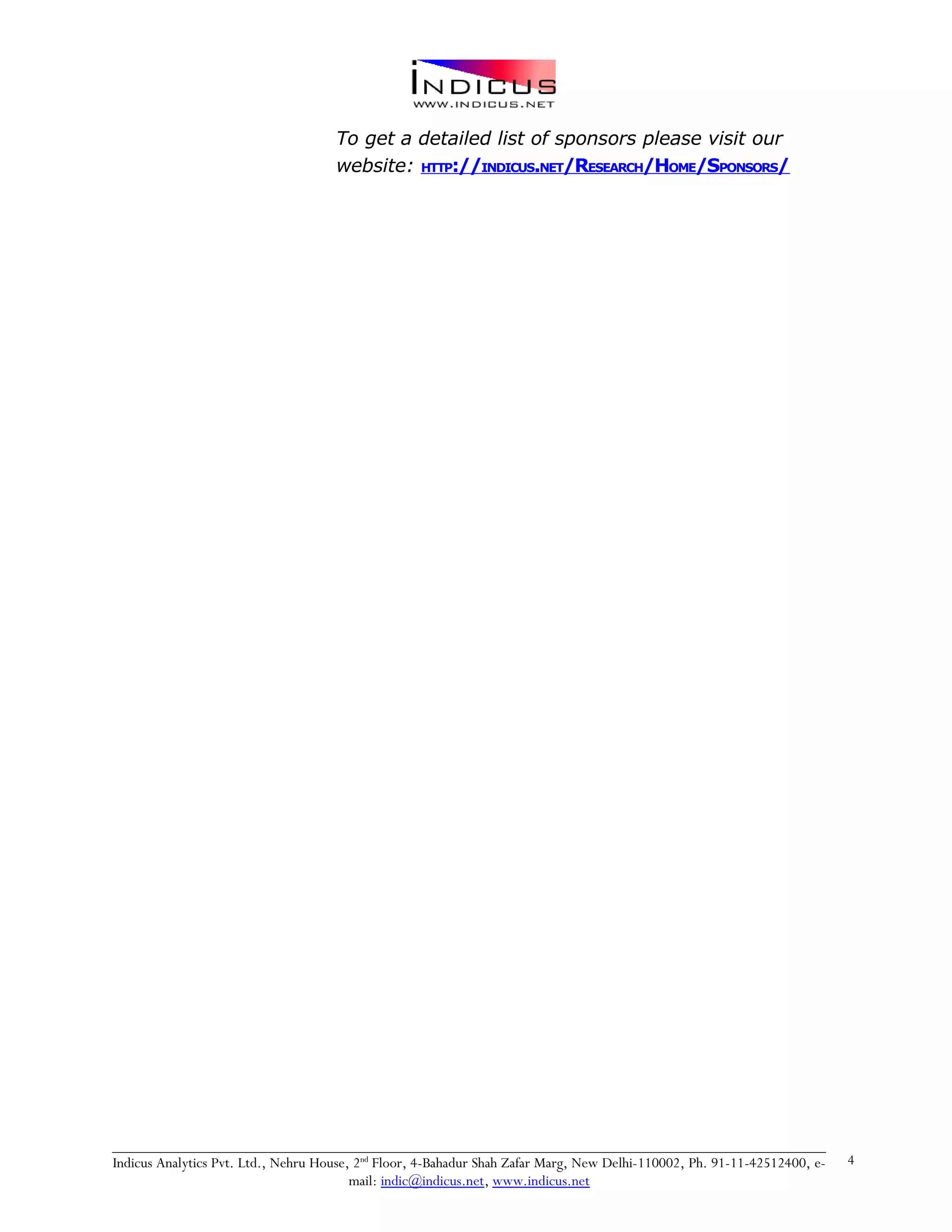 Indicus Analytics Profile