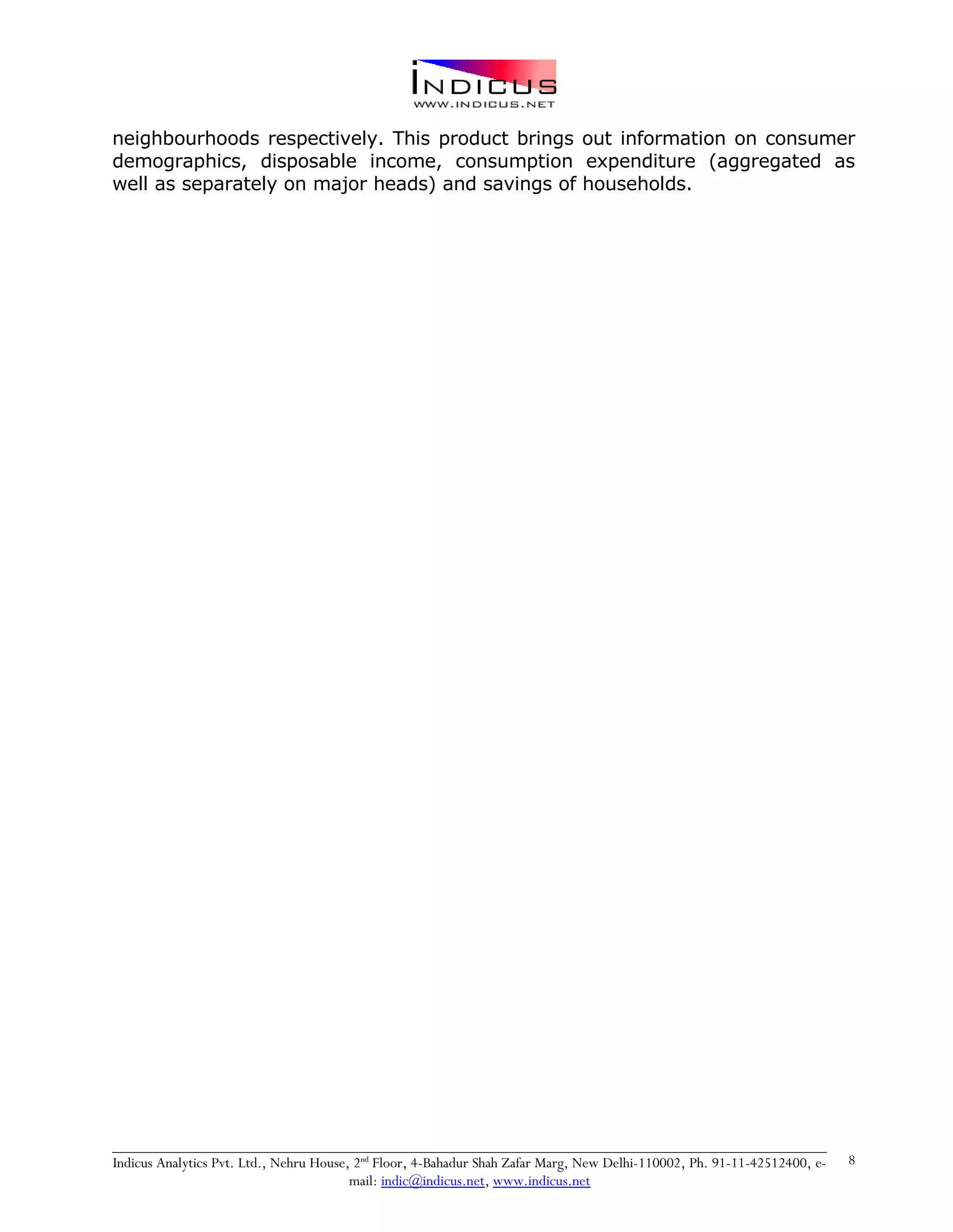 Indicus Analytics Profile