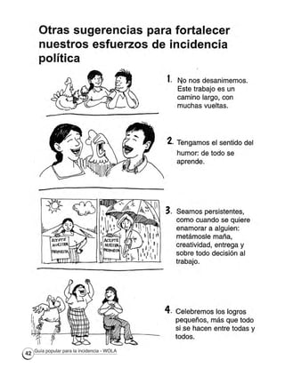 Guía popular para la incidencia - WOLA
42
 
