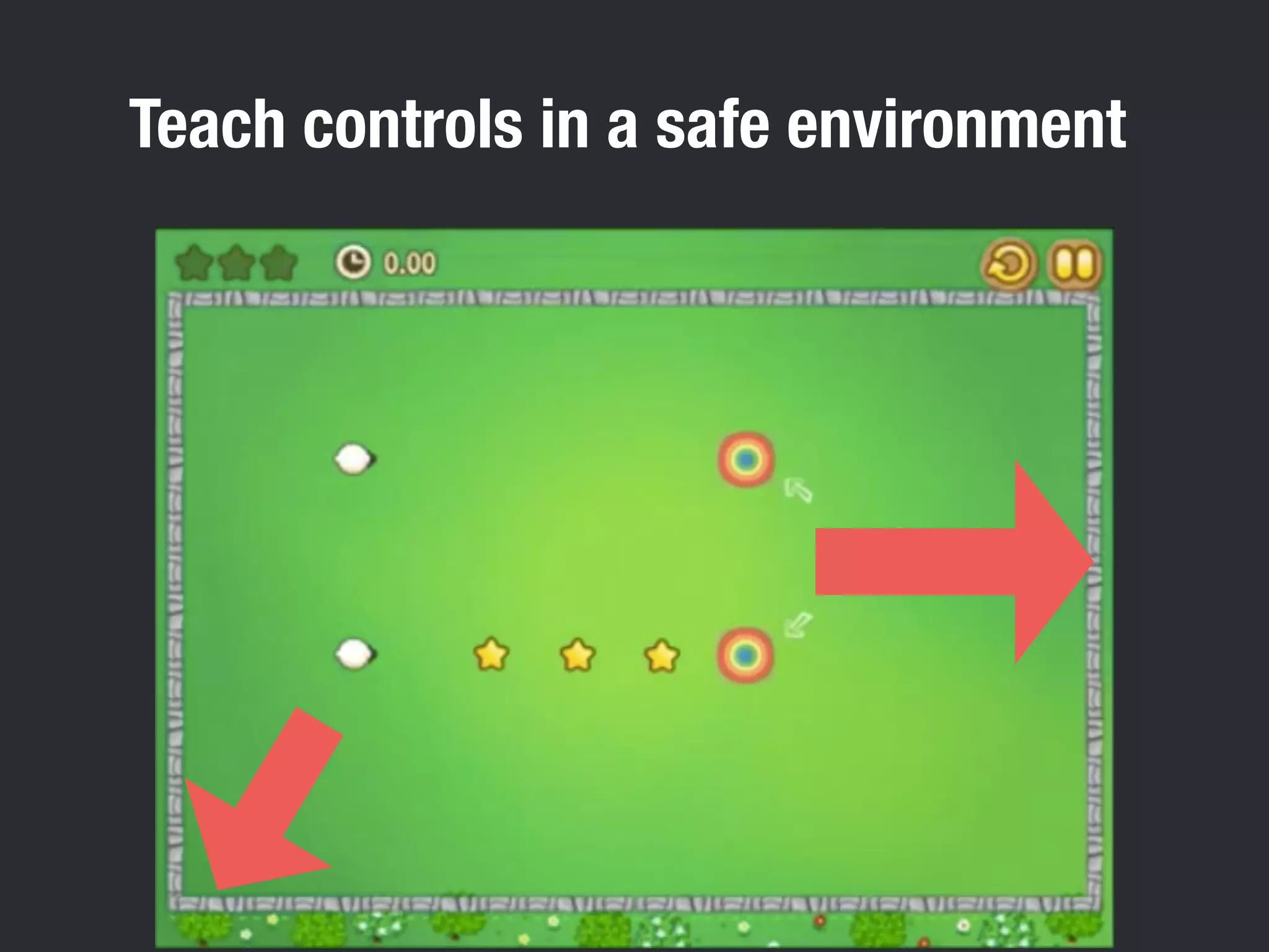 Teach controls in a safe environment 
 