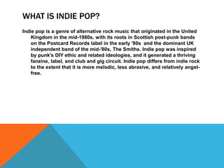 Indie pop slideshow | PPT