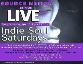 Indie Soul Saturdays with Host, Kathy B and Special Guest, Adrian Durell 9 -27-2014
