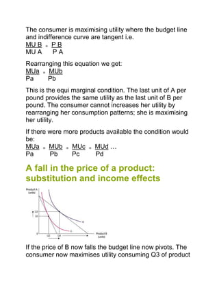 Indifference curve analysis | DOCX