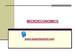 MICROECONOMICS




www.expertsmind.com



                      1
 