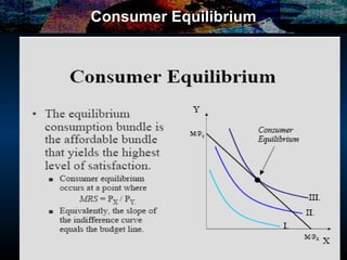 Consumer Equilibrium 