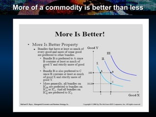 More of a commodity is better than less 