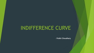 INDIFFERENCE CURVE
- Pulkit Choudhary
 