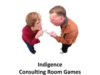 Indigence
Consulting Room Games
 
