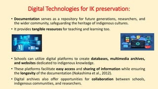 Term paper presentation of Indigenous knowledge | PPTX