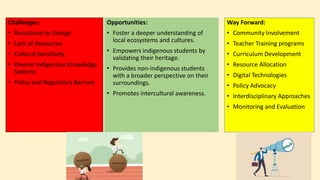 Indigenous Program Paper Term paper presentation of Indigenous knowledge | PPTX