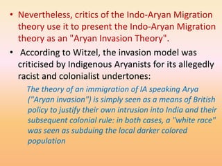 Indigenous aryans | PPTX