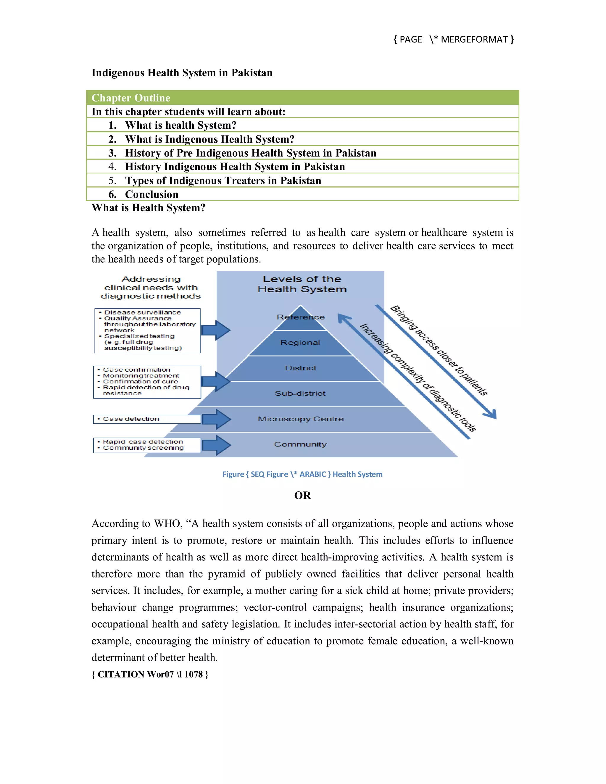 Indigenous health system in pakistan | PDF