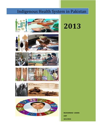 { PAGE * MERGEFORMAT }

Indigenous Health System in Pakistan

2013

MUHAMMAD USAMA
UMT
10/1/2013

 