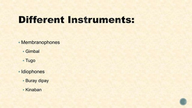 Indigenous Instruments of Mindoro | PPTX