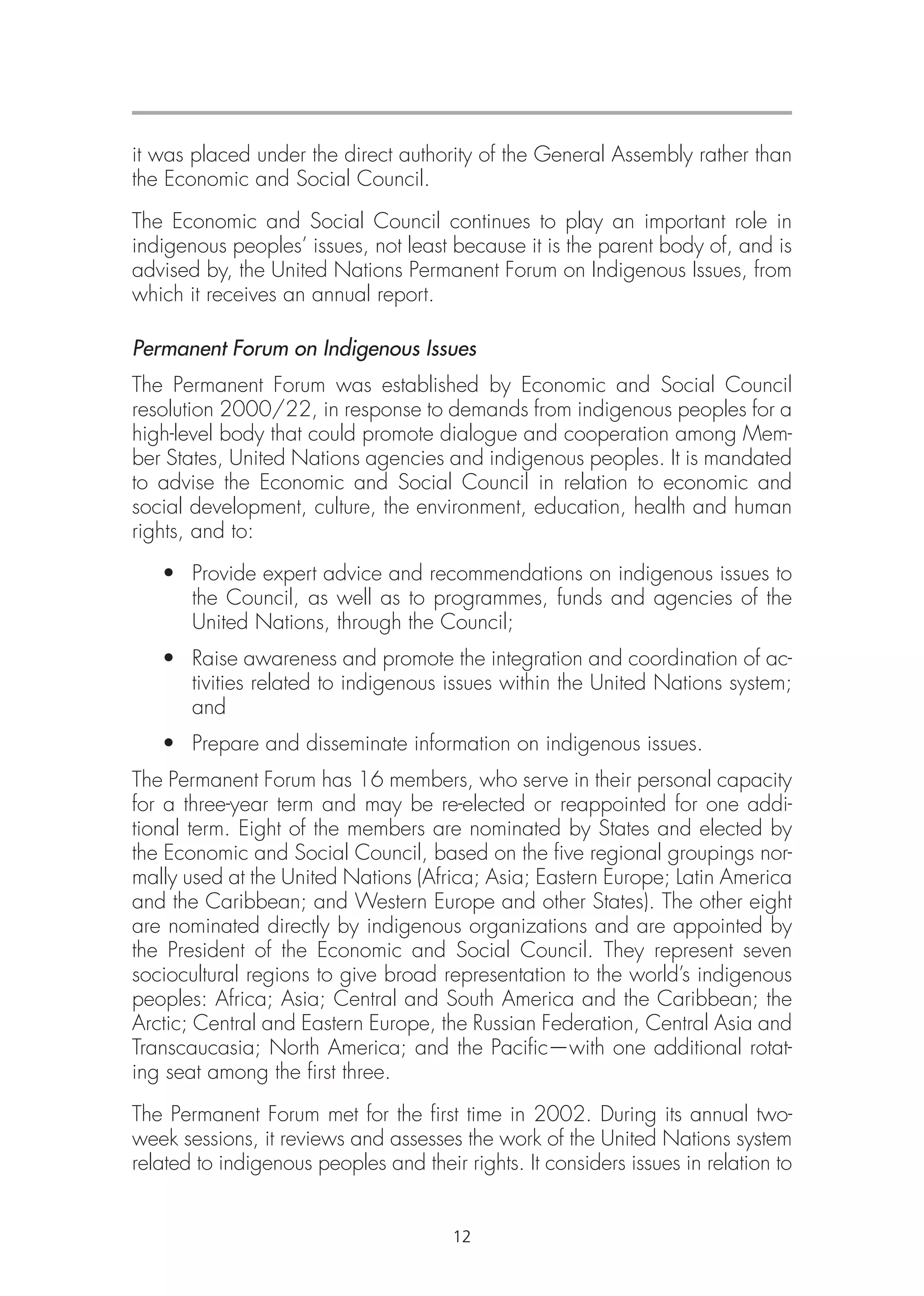 Indigenous People and the United Nations Human Rights System | PDF