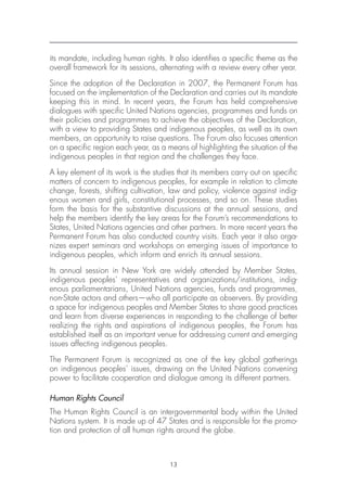 Indigenous People and the United Nations Human Rights System | PDF