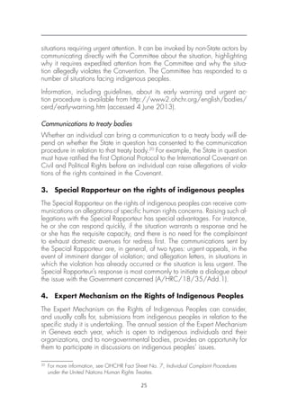 Indigenous People and the United Nations Human Rights System | PDF