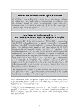Indigenous People and the United Nations Human Rights System | PDF