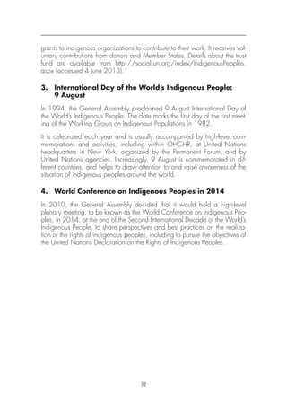 Indigenous People and the United Nations Human Rights System | PDF
