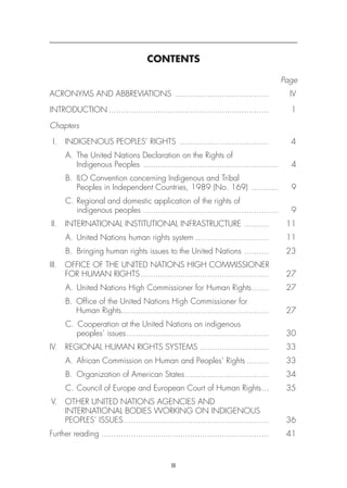 Indigenous People and the United Nations Human Rights System | PDF