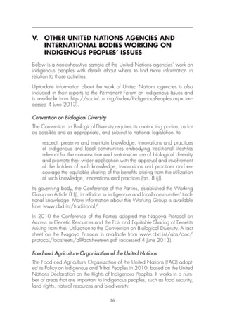 Indigenous People and the United Nations Human Rights System | PDF