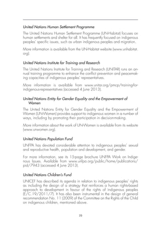 Indigenous People and the United Nations Human Rights System | PDF