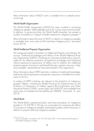 Indigenous People and the United Nations Human Rights System | PDF