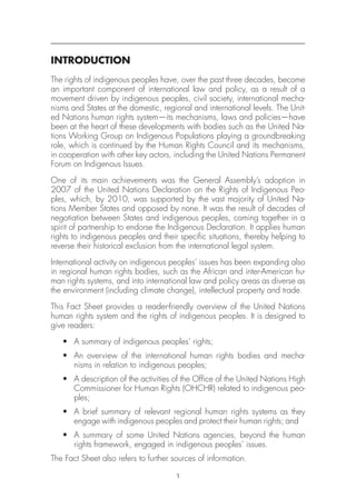 Indigenous People and the United Nations Human Rights System | PDF