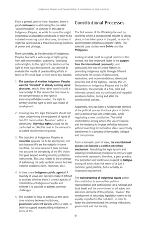 Indigenous peoples and peacebuilding | PDF
