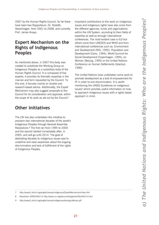 Indigenous peoples and peacebuilding | PDF