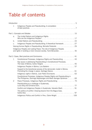 Indigenous peoples and peacebuilding | PDF