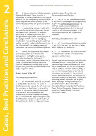 Indigenous peoples and peacebuilding | PDF