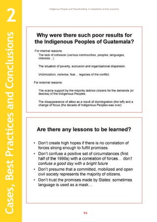 Indigenous peoples and peacebuilding | PDF