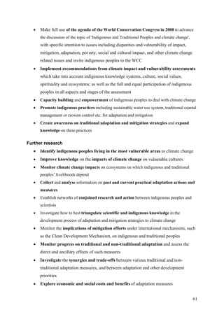 Indigenous and Traditional Peoples and Climate Change | PDF
