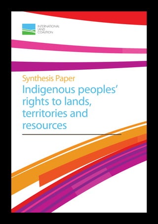Synthesis Paper 
Indigenous peoples’ 
rights to lands, 
territories and 
resources 
 