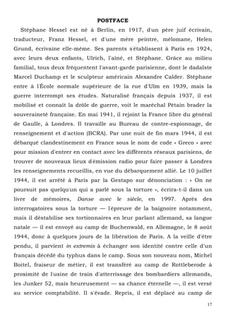 Indignez vous, texto original en francés de Stéphane Hessel