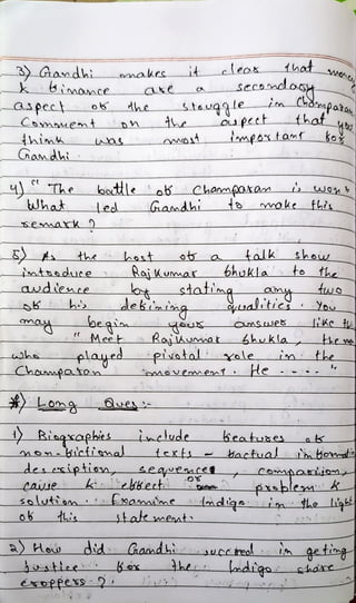 3) Gandhi
6iamce
aspect
ComMent
Gamdhi
The
What
mtoduce
avdience
the
)Lom
makec
Choapa to
battle
led
beqi
played
Mee t
the Stouqgle
mot
hait
Raikumar
aandhi to
ot
dekiaig
kileykert
leox
secomdot
statimg
1) Biogxaphies inetude
hictial texts
OupeetE
meotamt
movement
itat erat
RajAuanak bhukla
ipivotali yole
talk
bhukla to the
salitic
voke fhes
fhat'
ko
He
keatuaes
show
tuo
im the
tactual toats
Comarigm
Aid Gandhiuccteo
hec odigochare
ge fig
desesiption, Seaece
 
