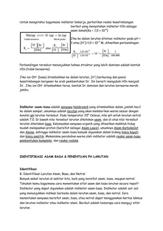 Indikator asam basa | DOCX