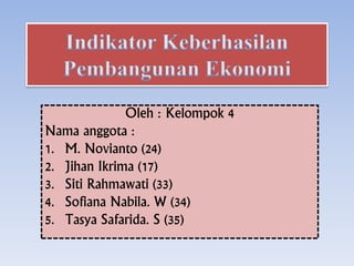 Oleh : Kelompok 4
Nama anggota :
1. M. Novianto (24)
2. Jihan Ikrima (17)
3. Siti Rahmawati (33)
4. Sofiana Nabila. W (34)
5. Tasya Safarida. S (35)
 