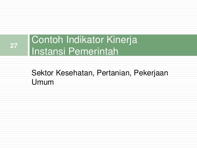 Indikator kinerja papua(1)