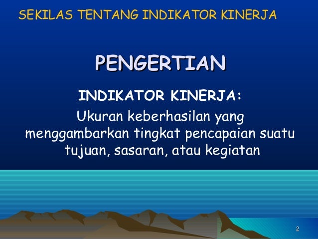 Memperdagangkan indikator kinerja utama