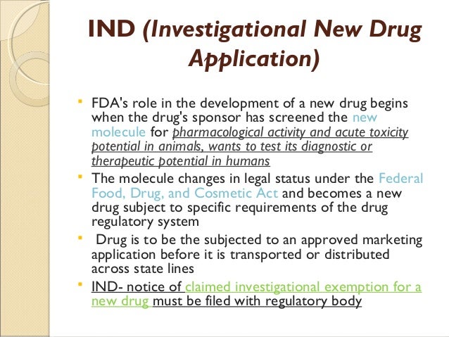 Investigational New Drug Application - jawapan bob