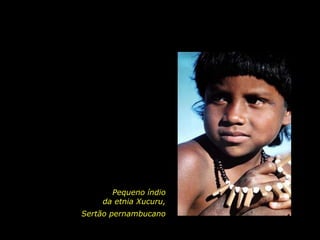 Pequeno índio                   da etnia Xucuru,Sertão pernambucano