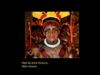 Pajé da etnia Kuikuro,Mato Grosso