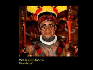 Pajé da etnia Kuikuro, Mato Grosso 