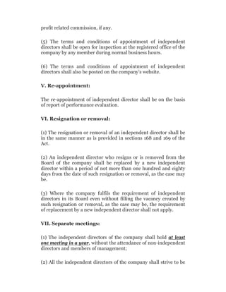 Normal Directors Note INDIPENDENT DIRECTOR | PDF